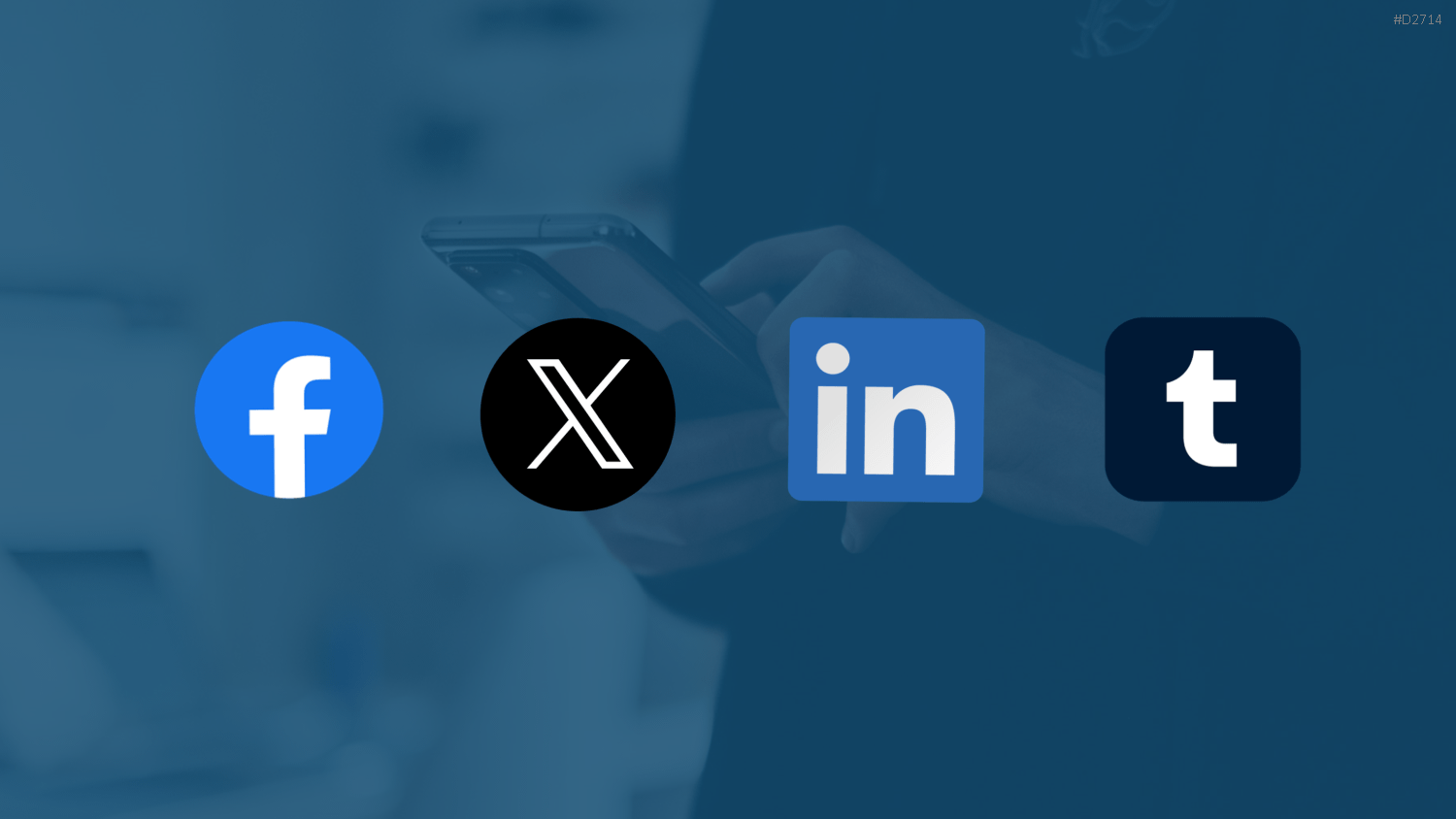 Social-Media-Icons – Tastatur PowerPoint-Vorlage