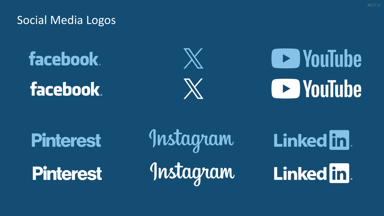 Social-Media-Icons – Tastatur PowerPoint-Vorlage
