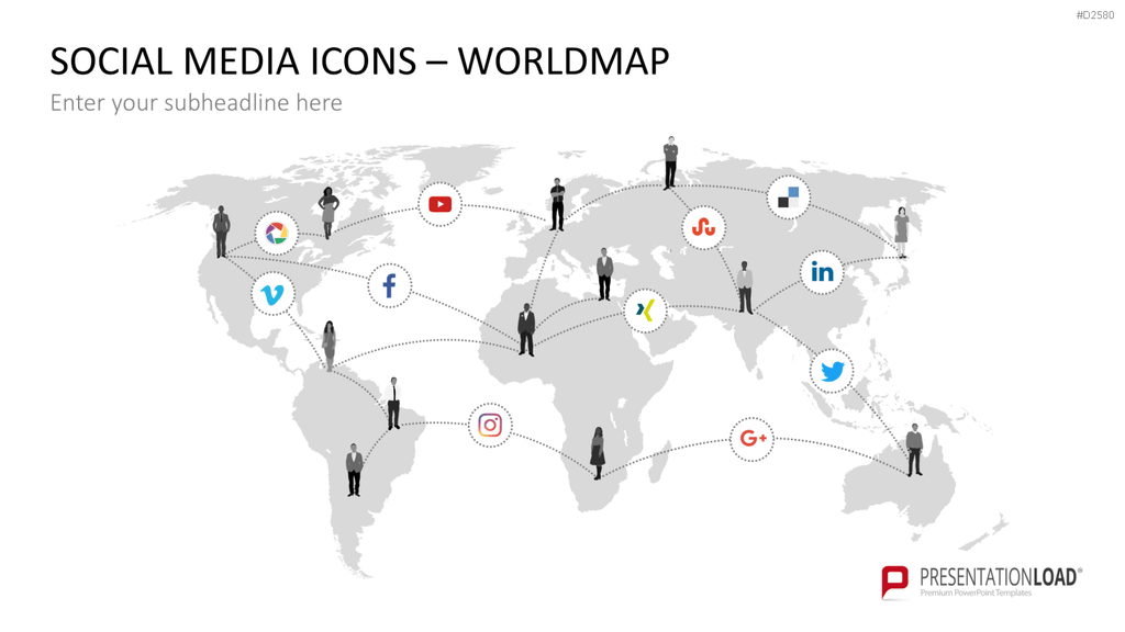Social-Media-Vorlagen PowerPoint-Vorlage