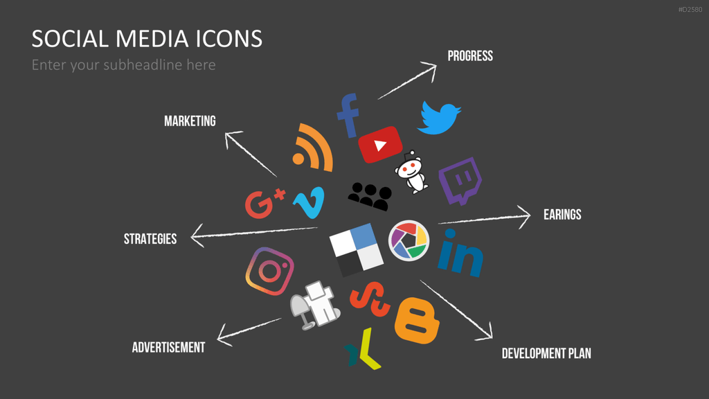 Social-Media-Vorlagen PowerPoint-Vorlage