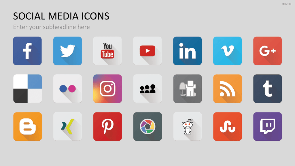 Social-Media-Vorlagen PowerPoint-Vorlage