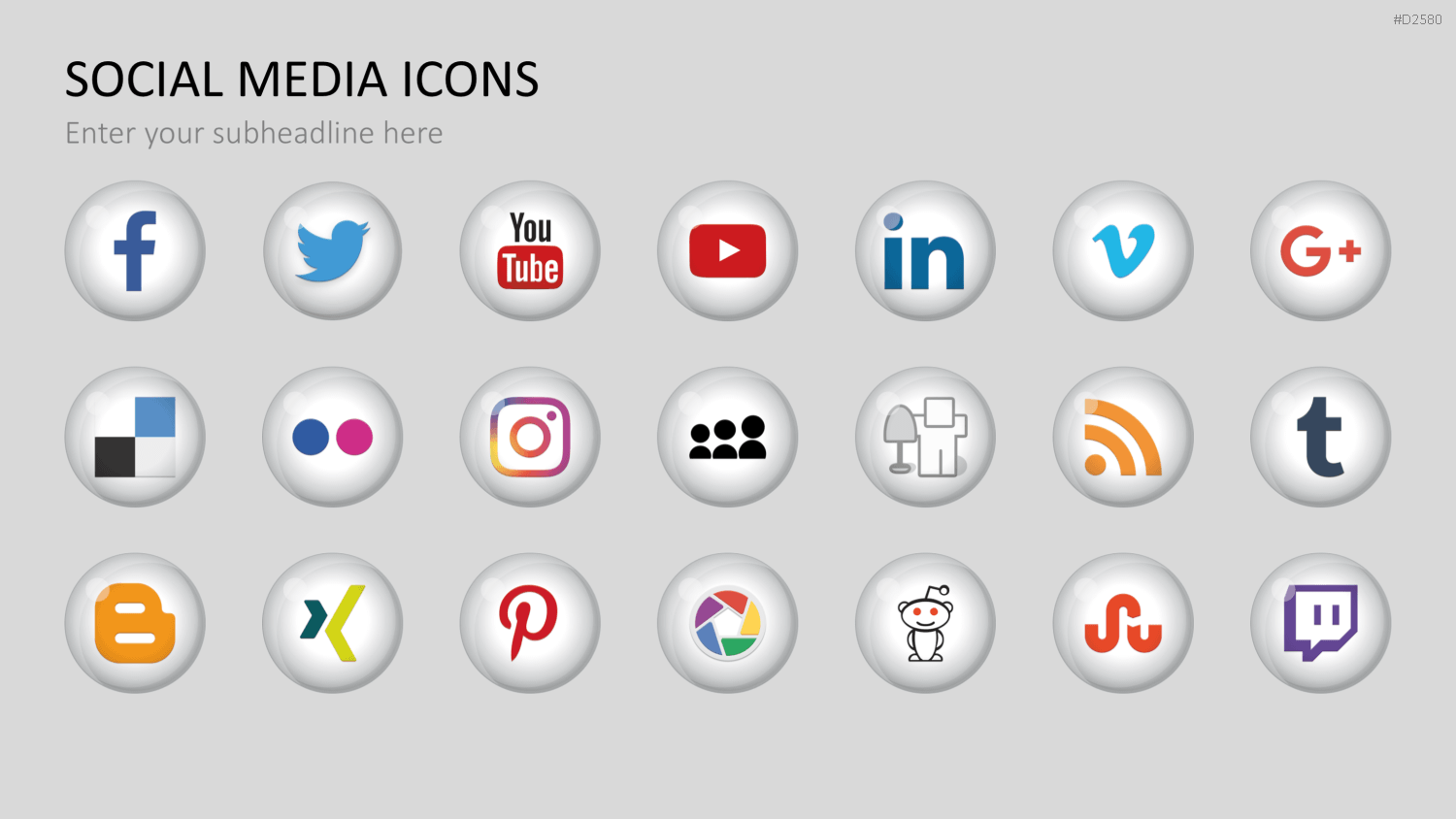 Social-Media-Vorlagen PowerPoint-Vorlage