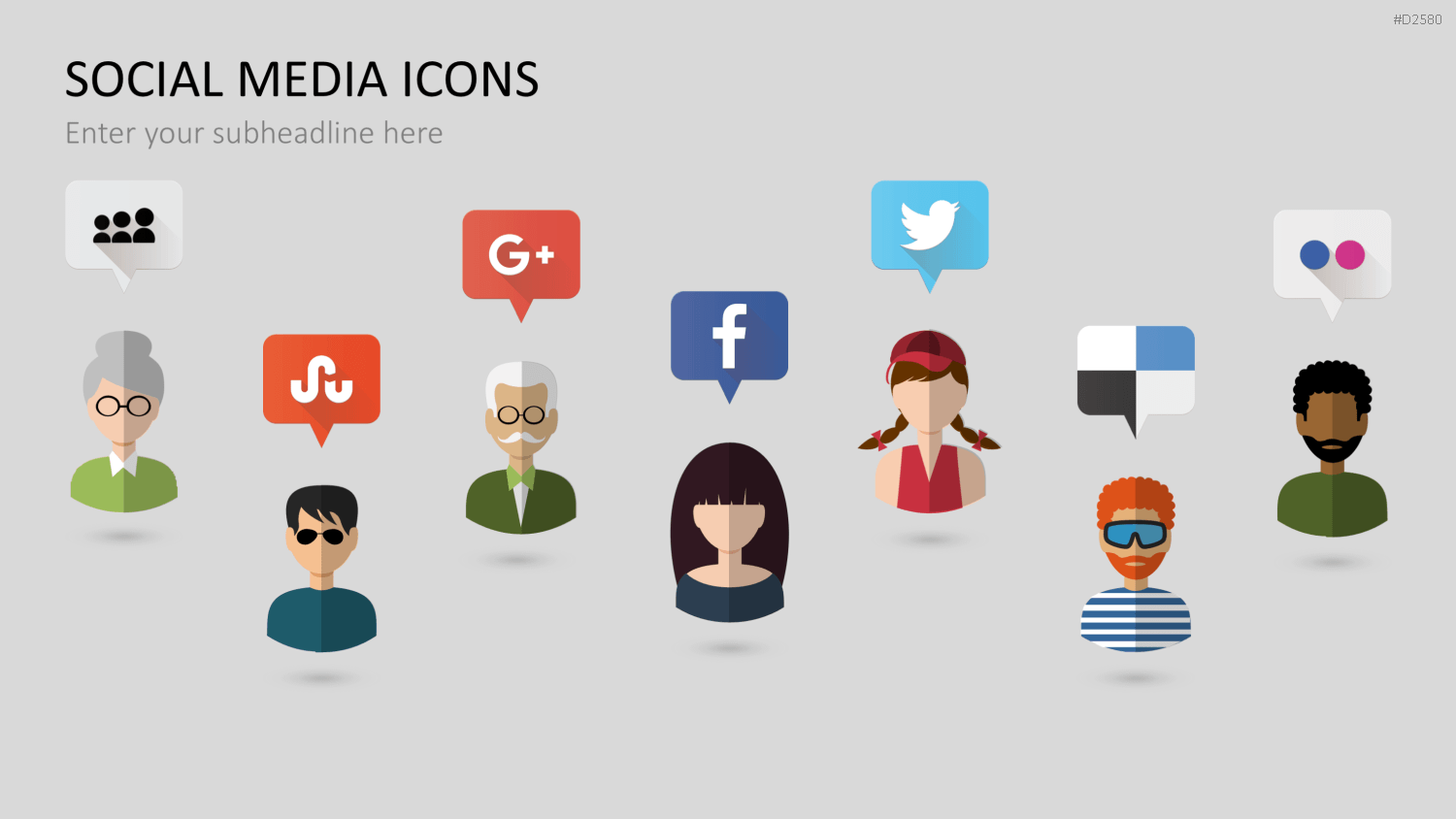 Social-Media-Vorlagen PowerPoint-Vorlage
