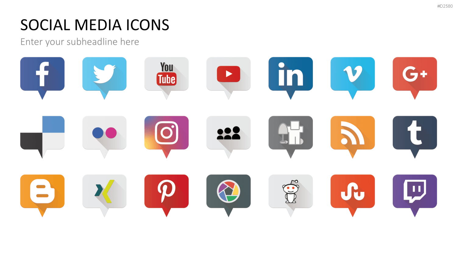 Social-Media-Vorlagen PowerPoint-Vorlage