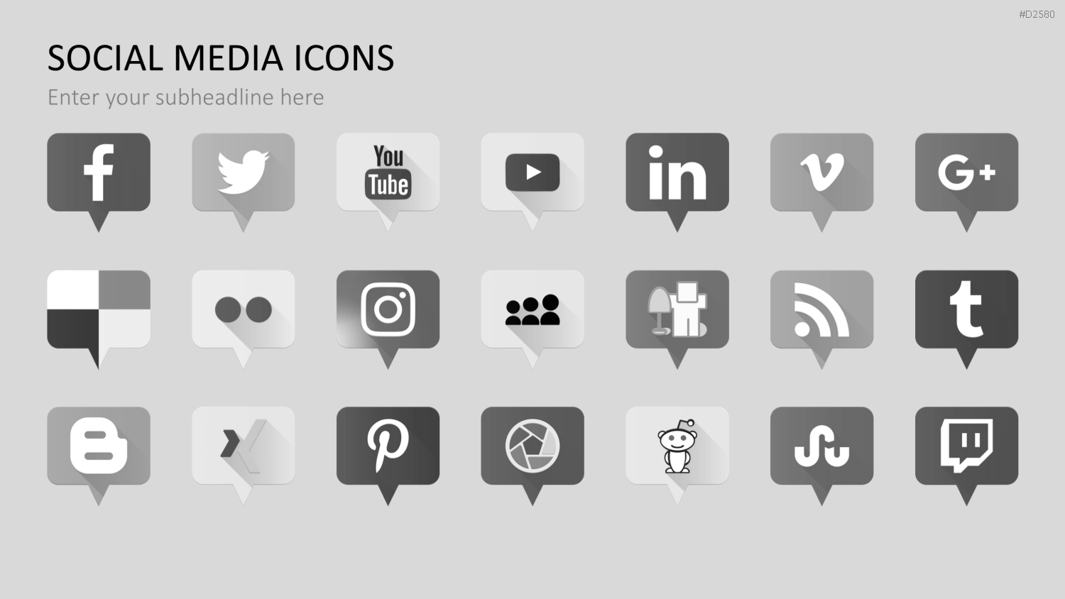 Social-Media-Vorlagen PowerPoint-Vorlage