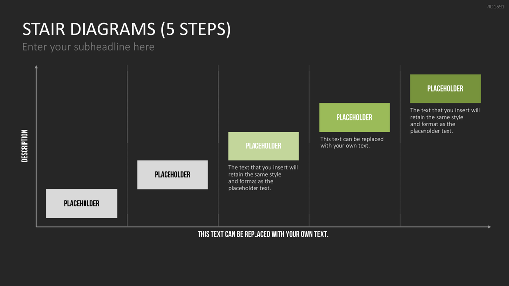 Stufen-Diagramme PowerPoint-Vorlage