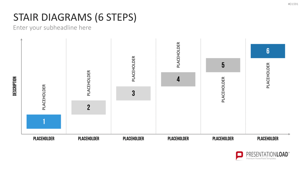 Stufen-Diagramme PowerPoint-Vorlage