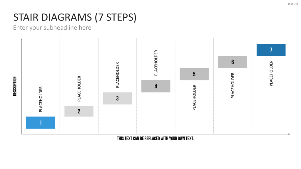 Stufen-Diagramme PowerPoint-Vorlage