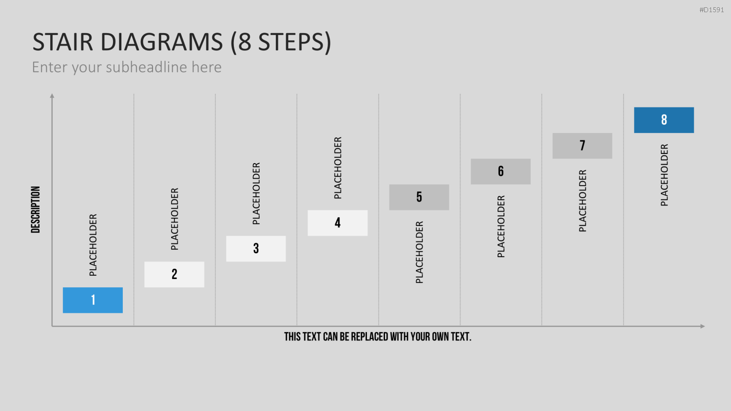 Stufen-Diagramme PowerPoint-Vorlage