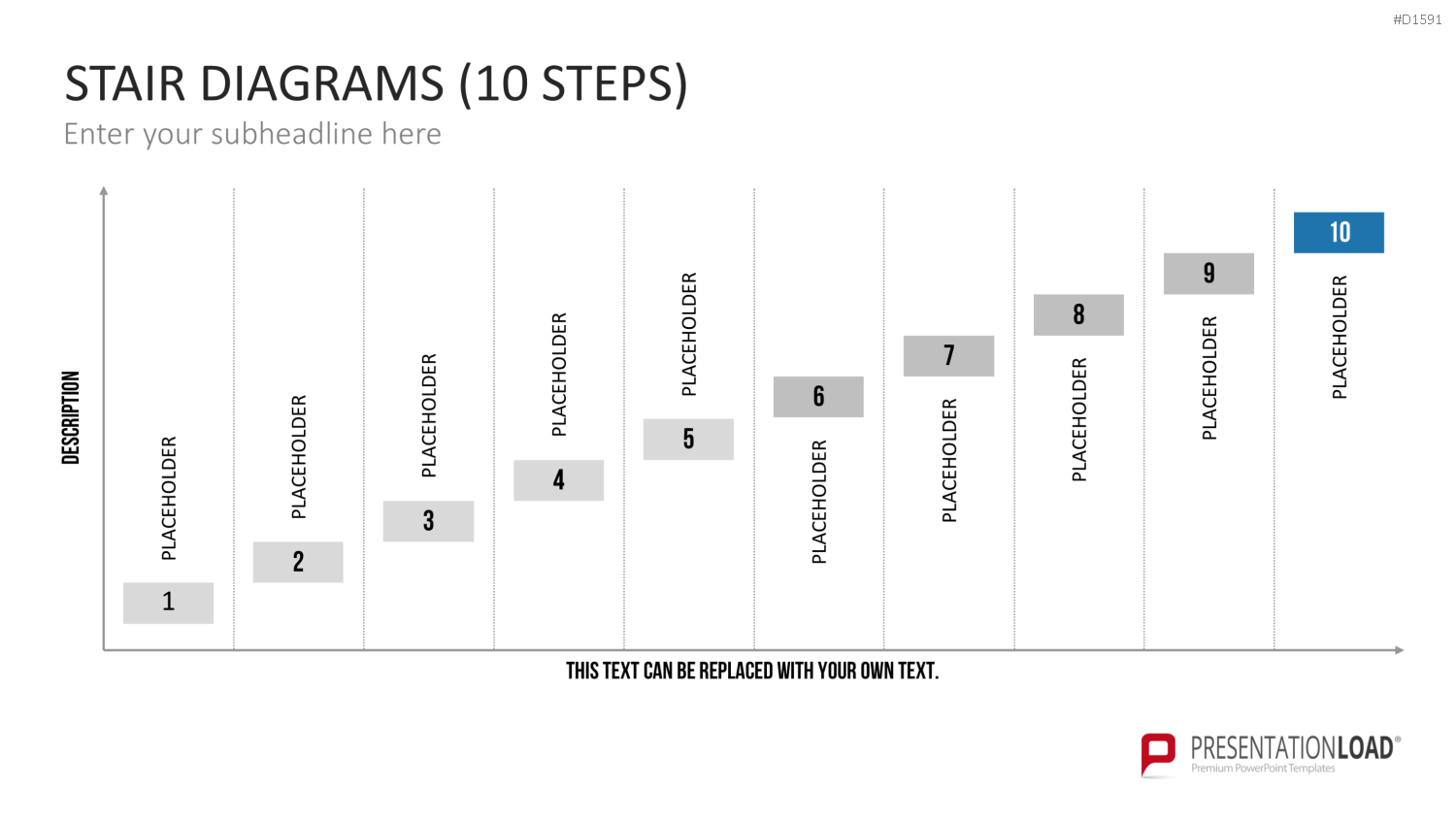 Stufen-Diagramme PowerPoint-Vorlage