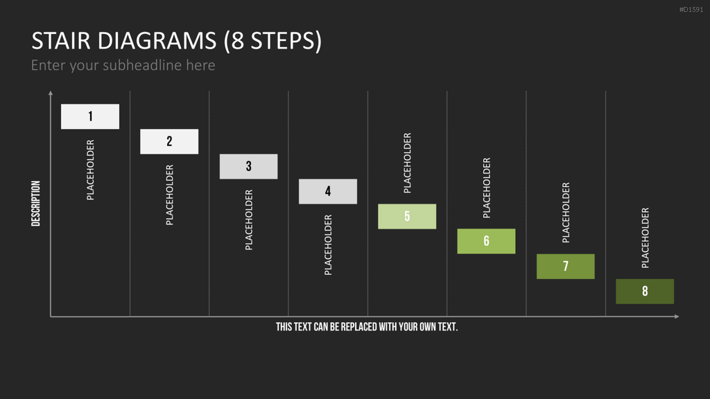 Stufen-Diagramme PowerPoint-Vorlage