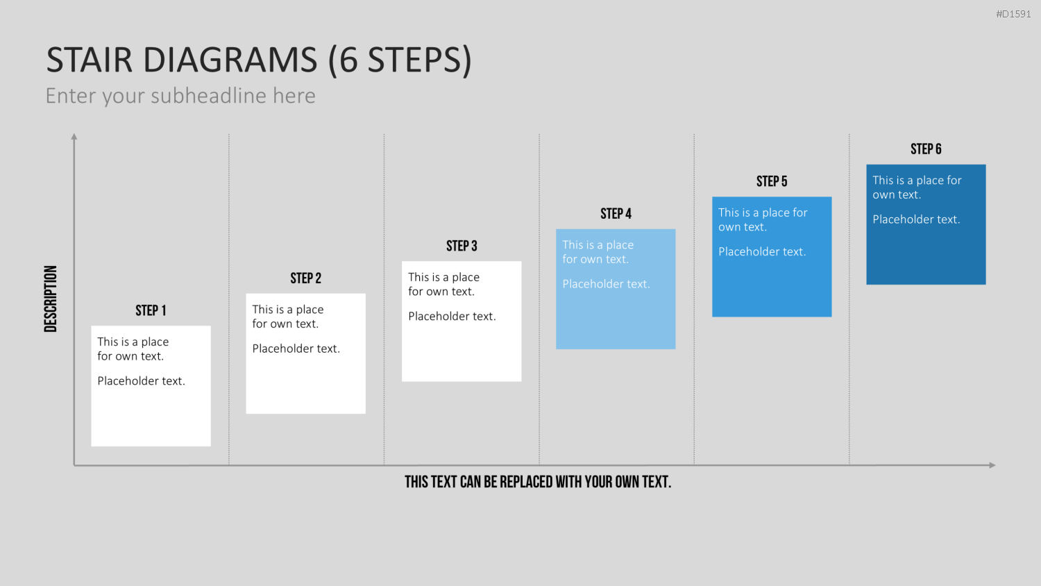 Stufen-Diagramme PowerPoint-Vorlage