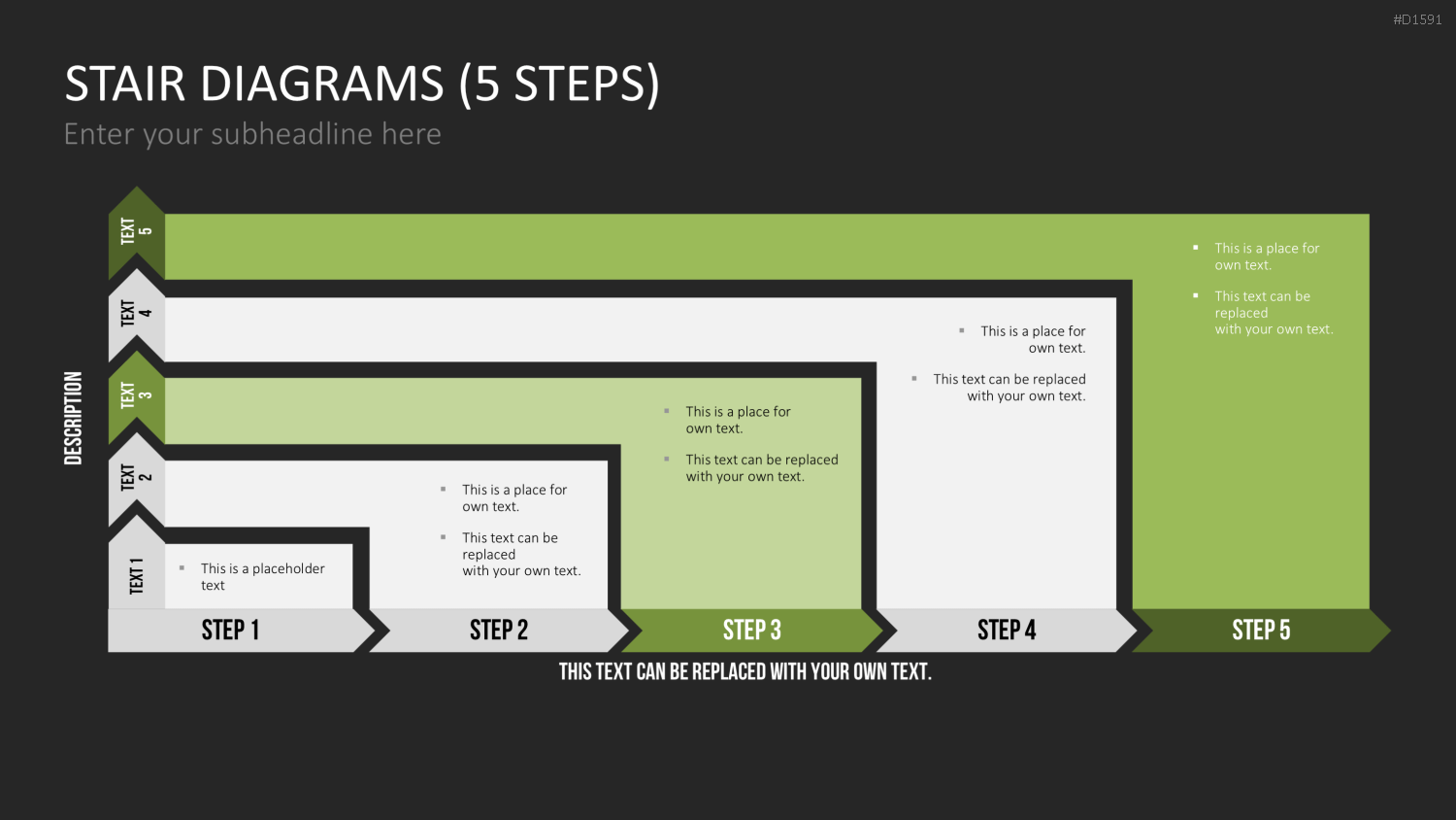 Stufen-Diagramme PowerPoint-Vorlage