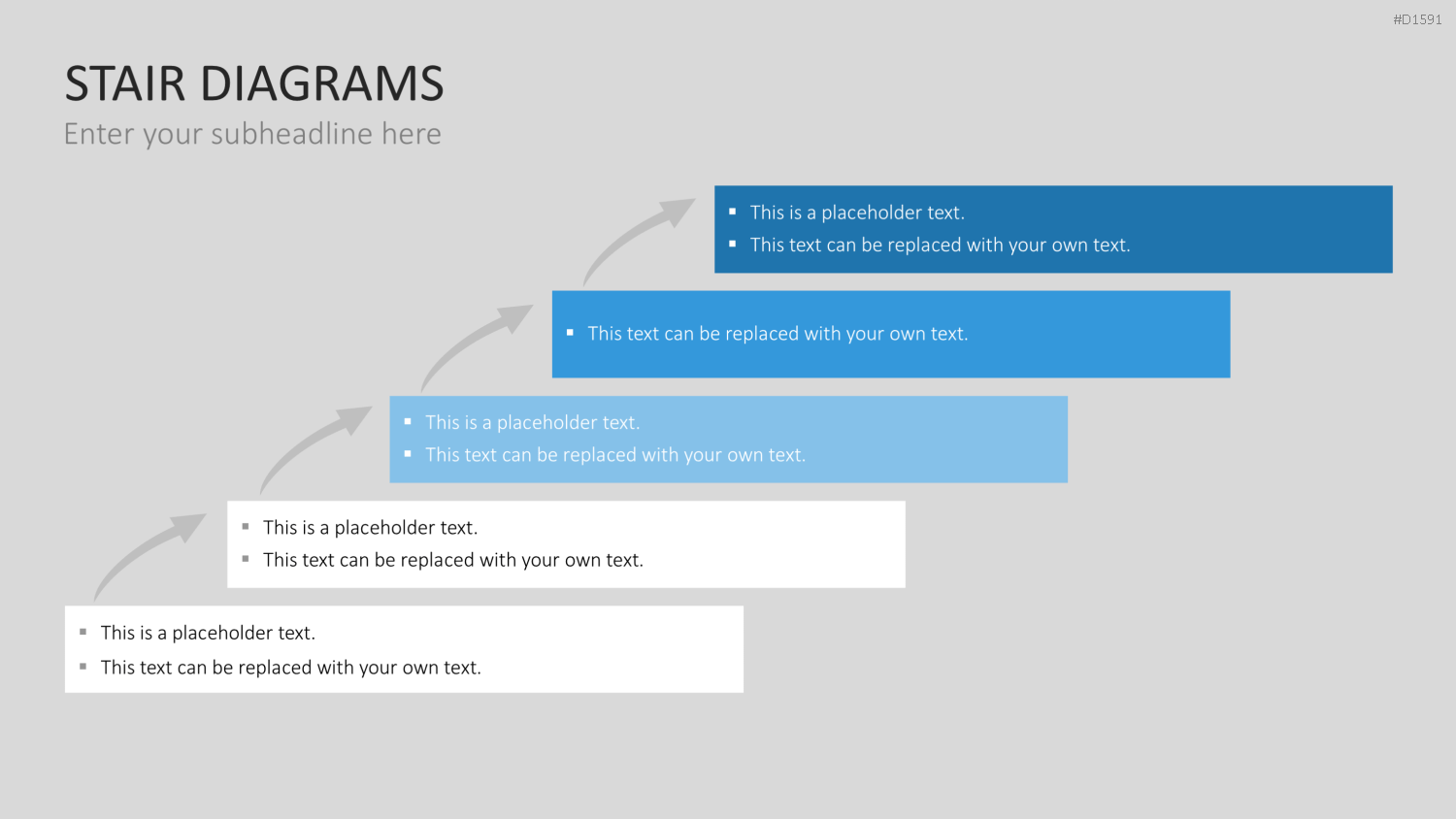 Stufen-Diagramme PowerPoint-Vorlage