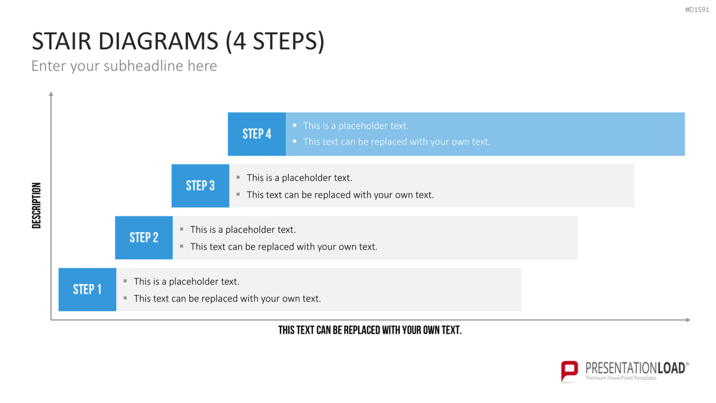 Stufen-Diagramme PowerPoint-Vorlage