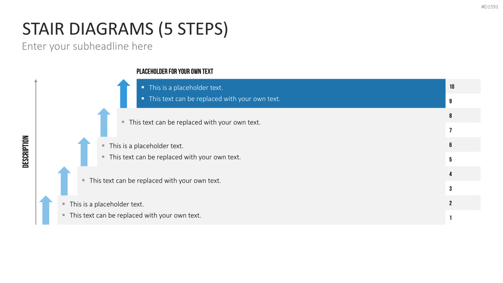 Stufen-Diagramme PowerPoint-Vorlage
