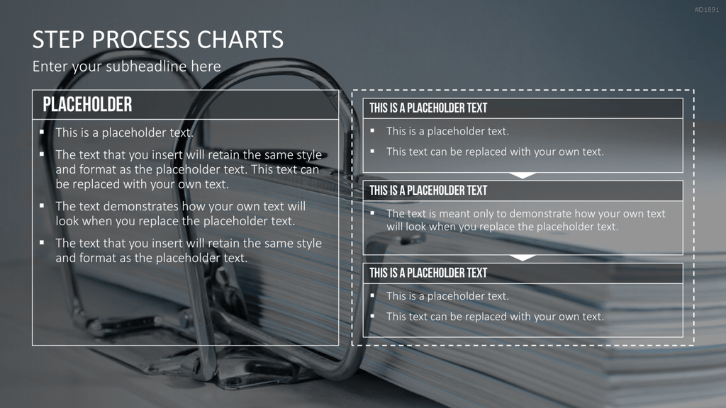 Prozess-Schritte – Text-Boxen PowerPoint-Vorlage