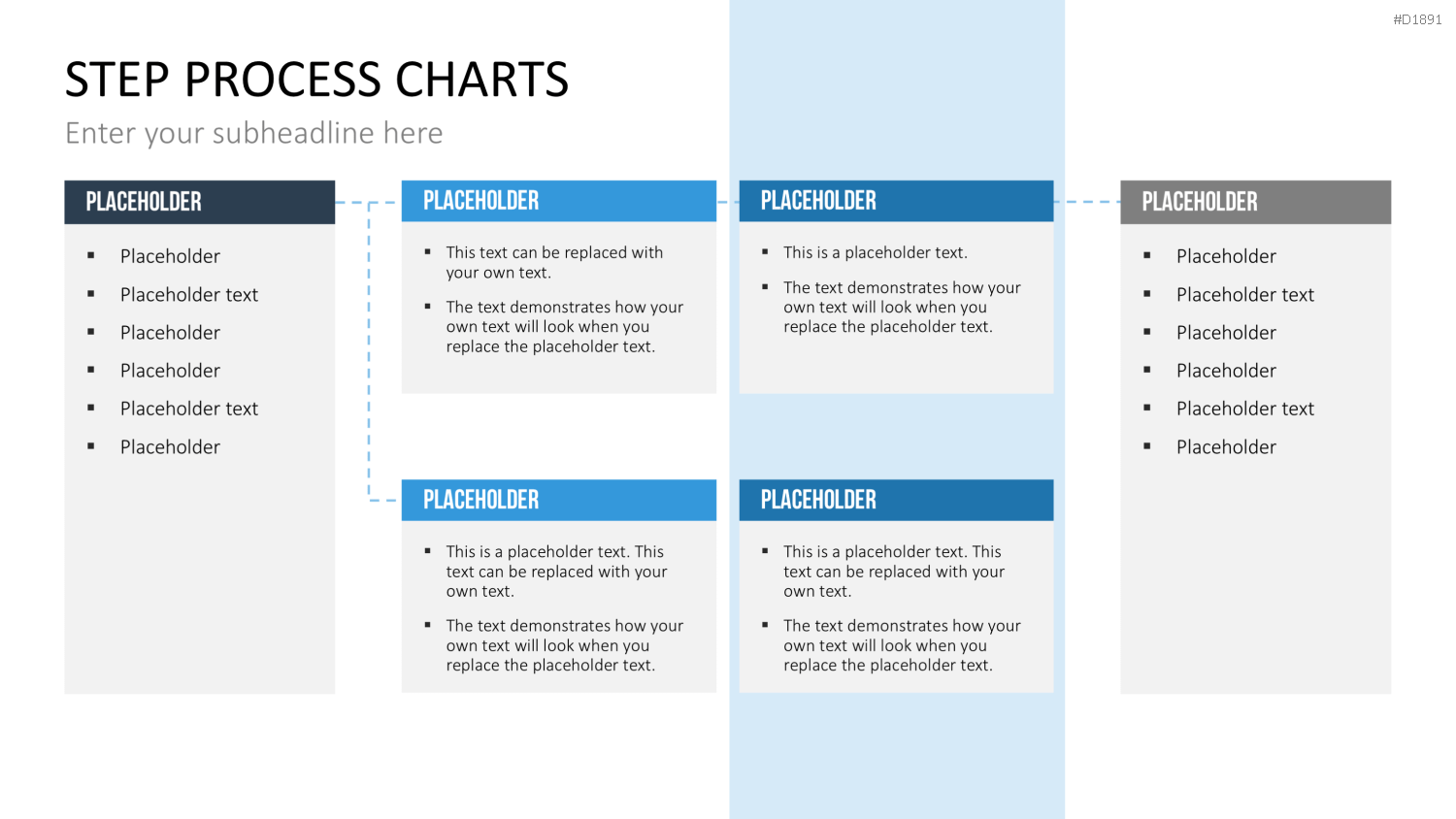 Prozess-Schritte – Text-Boxen PowerPoint-Vorlage