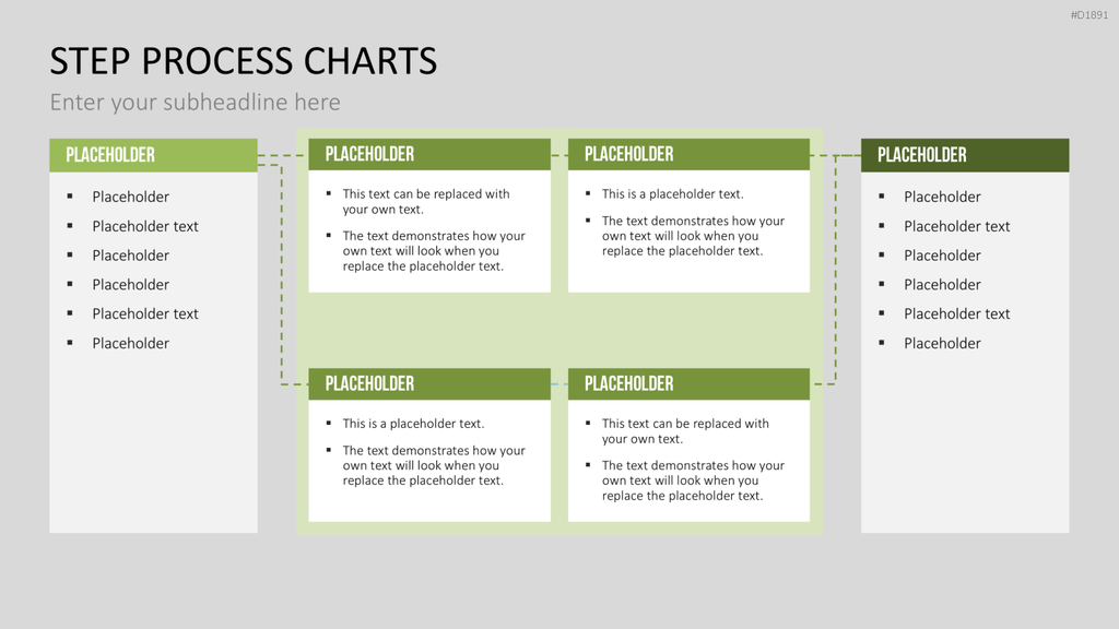 Prozess-Schritte – Text-Boxen PowerPoint-Vorlage