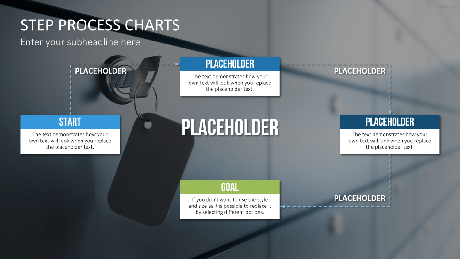 Prozess-Schritte – Text-Boxen PowerPoint-Vorlage