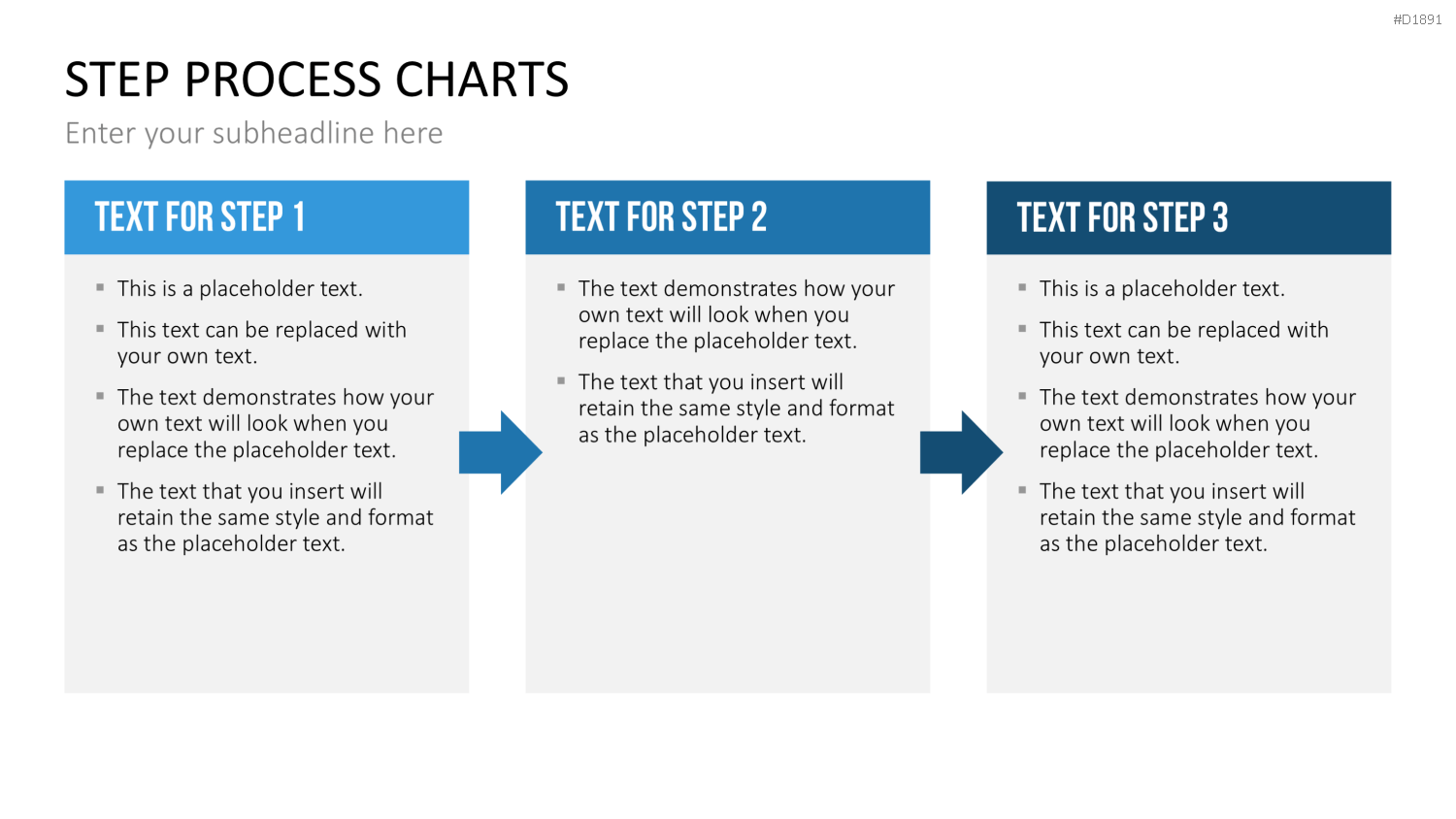 Prozess-Schritte – Text-Boxen PowerPoint-Vorlage