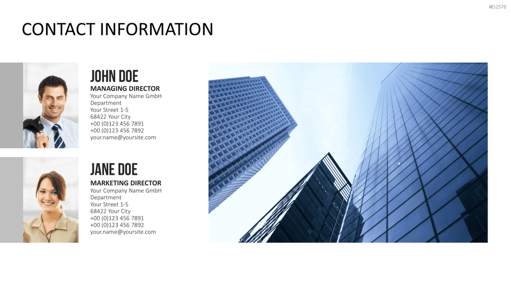 Abschlussfolien / Thank You Slides PowerPoint-Vorlage