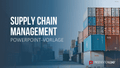 Supply Chain Management PowerPoint-Vorlage