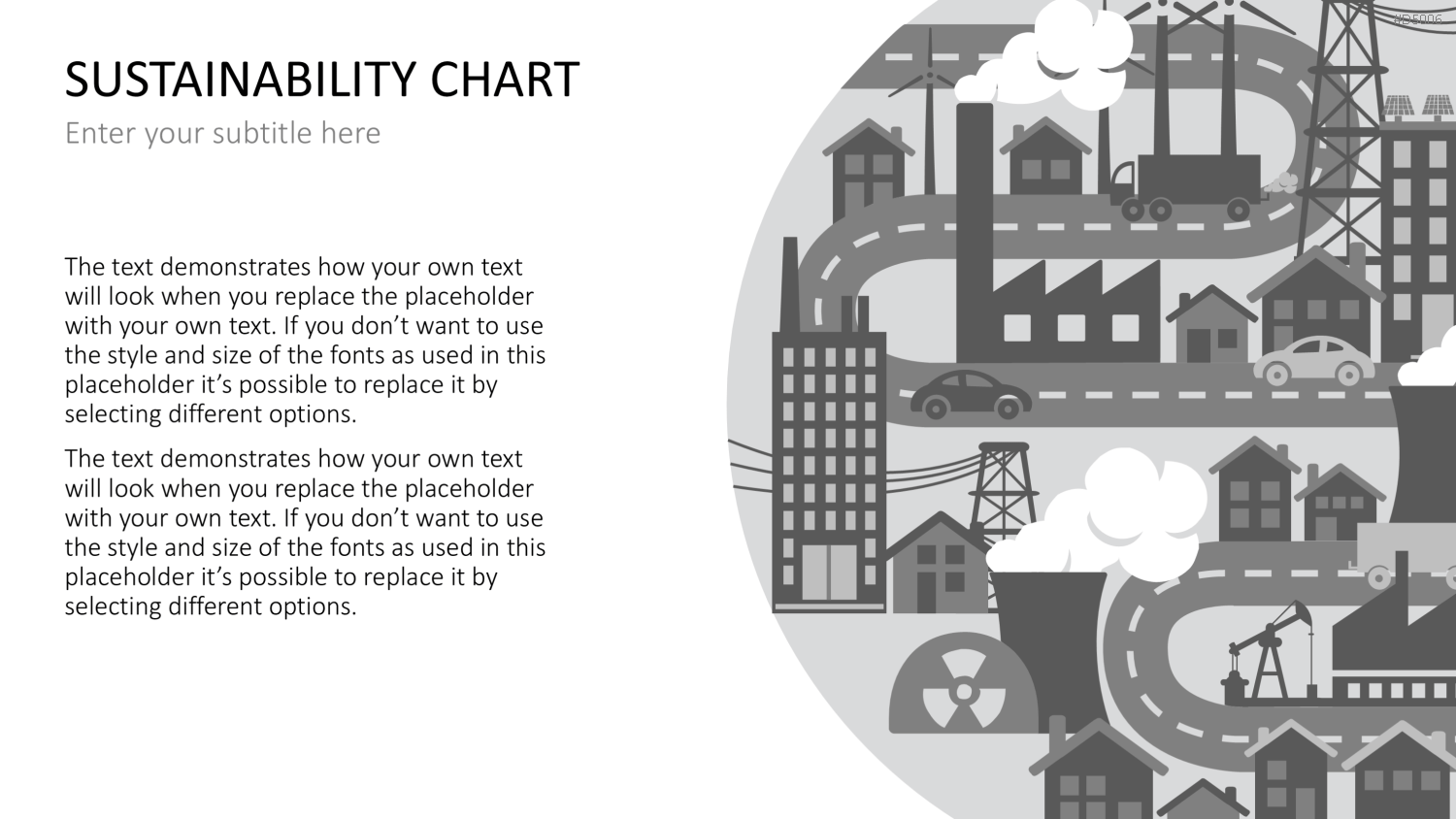 Sustainability Charts PowerPoint-Vorlage