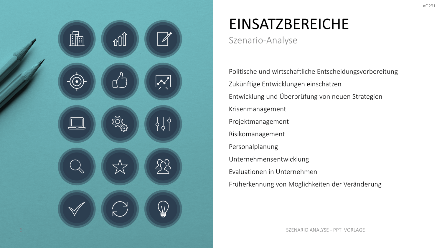 Szenario-Analyse PowerPoint-Vorlage
