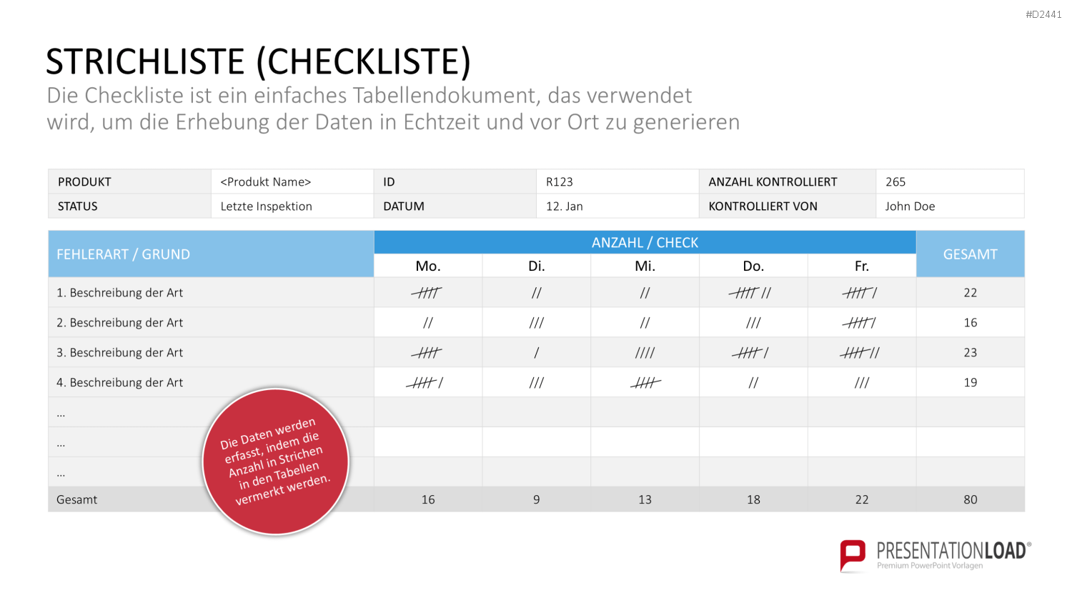 TQM-Toolbox PowerPoint-Vorlage