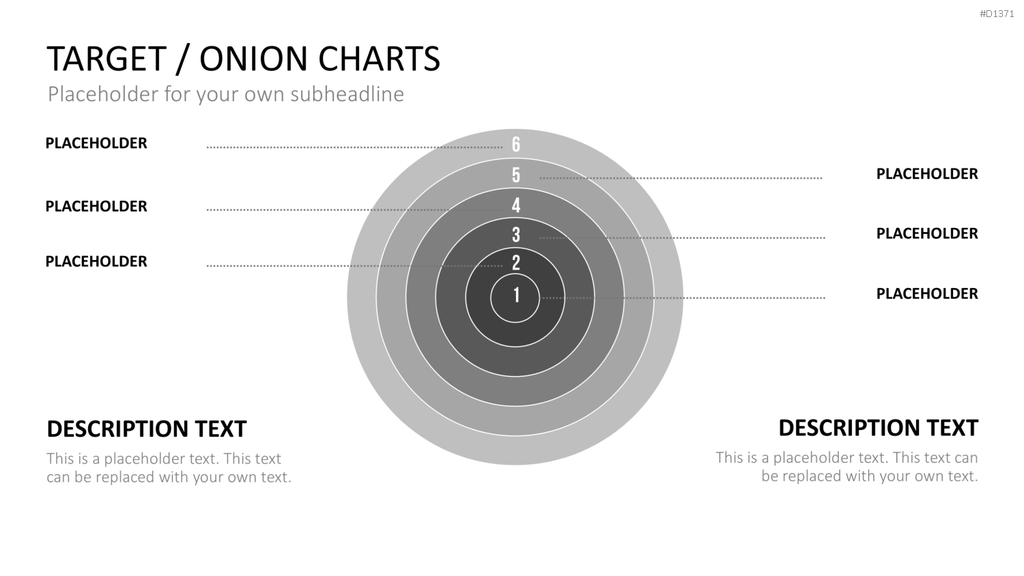 Zielscheiben-Charts PowerPoint-Vorlage