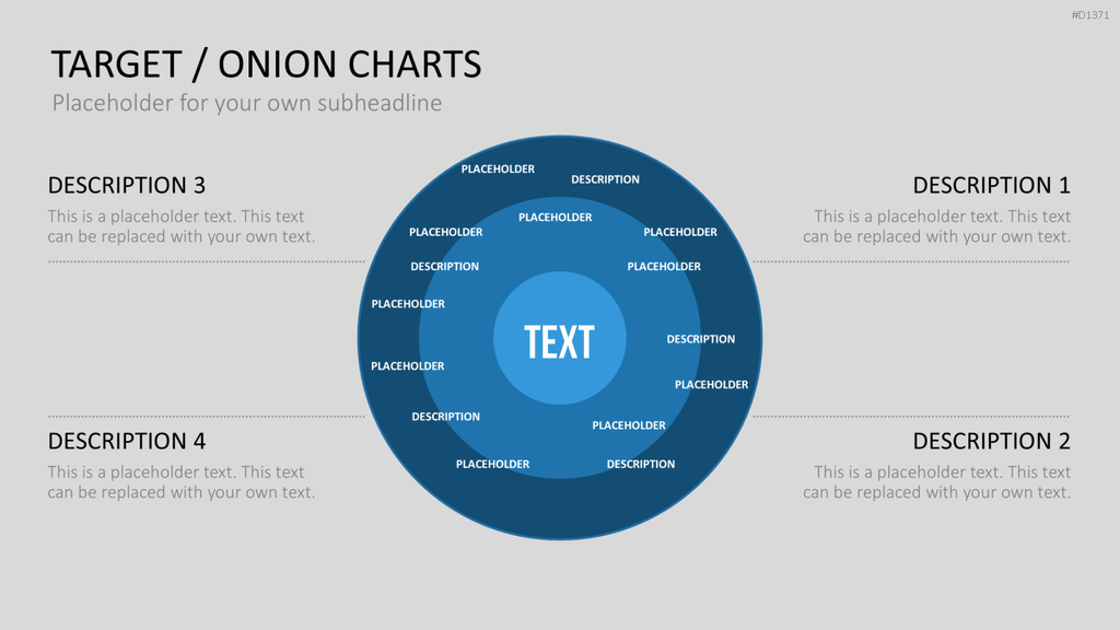 Zielscheiben-Charts PowerPoint-Vorlage