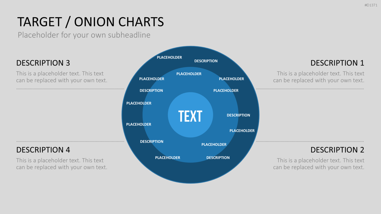 Zielscheiben-Charts PowerPoint-Vorlage