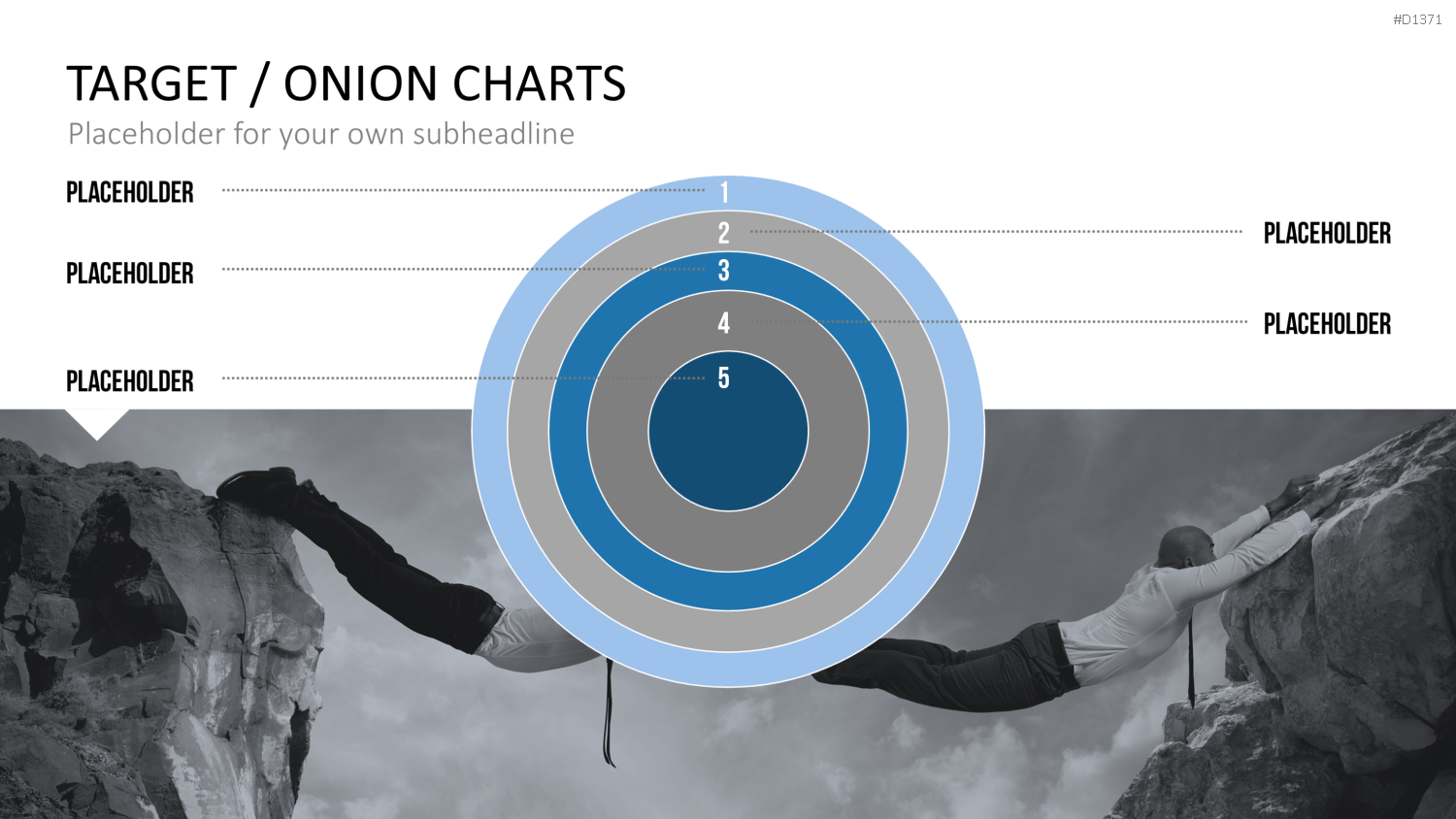 Zielscheiben-Charts PowerPoint-Vorlage