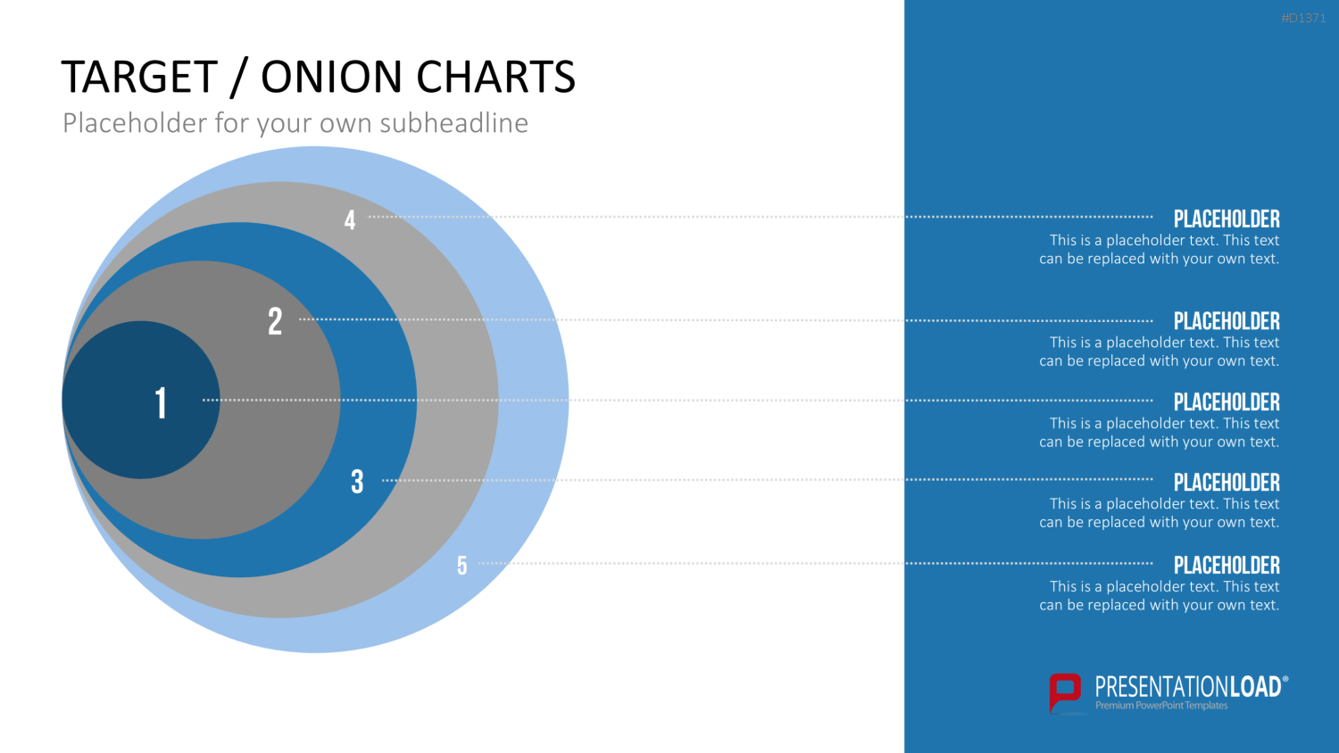 Zielscheiben-Charts PowerPoint-Vorlage