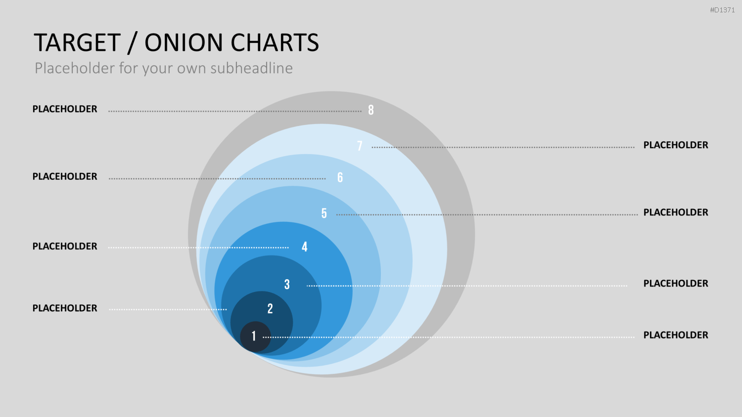 Zielscheiben-Charts PowerPoint-Vorlage