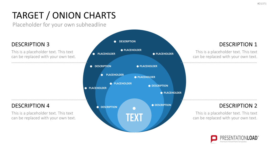 Zielscheiben-Charts PowerPoint-Vorlage