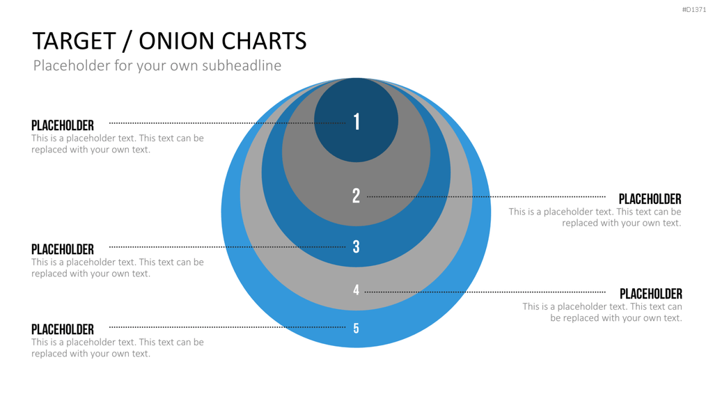 Zielscheiben-Charts PowerPoint-Vorlage