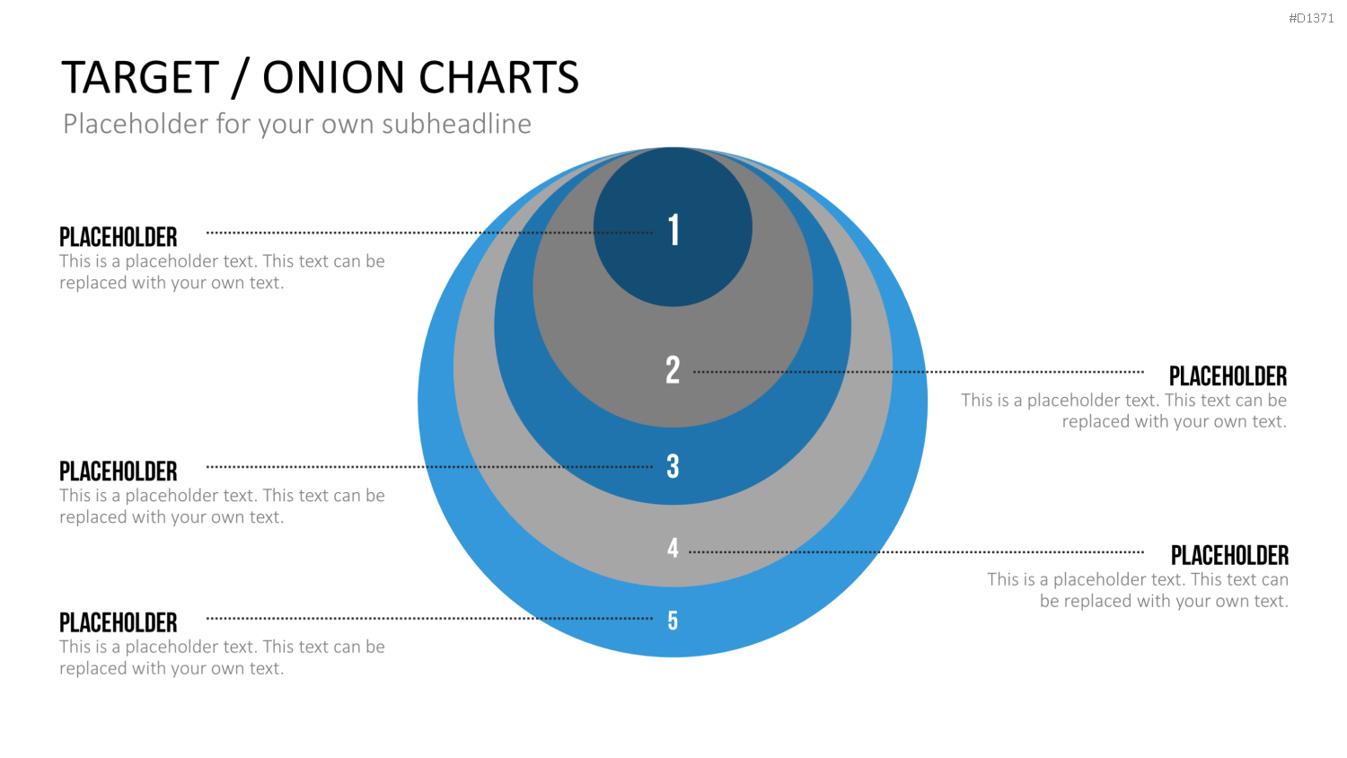 Zielscheiben-Charts PowerPoint-Vorlage