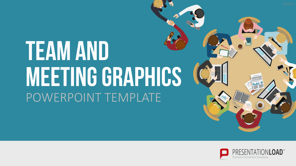 Team and Meeting Graphics PowerPoint-Vorlage