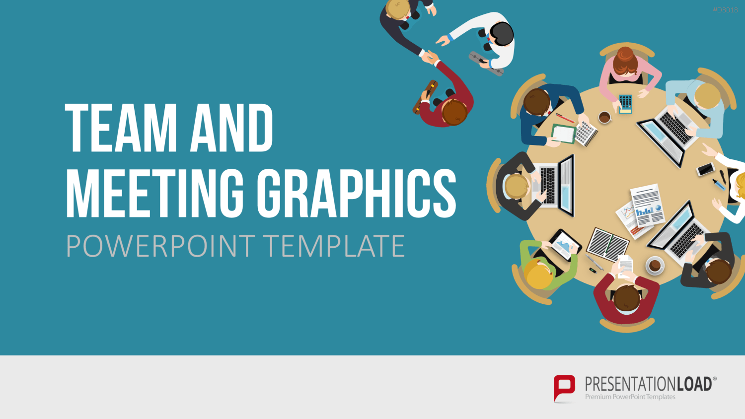 Team and Meeting Graphics PowerPoint-Vorlage