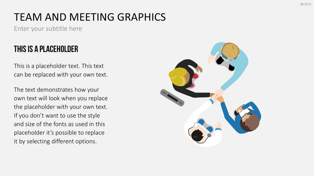 Team and Meeting Graphics PowerPoint-Vorlage
