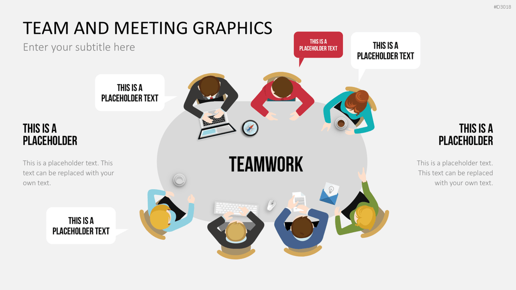 Team and Meeting Graphics PowerPoint-Vorlage