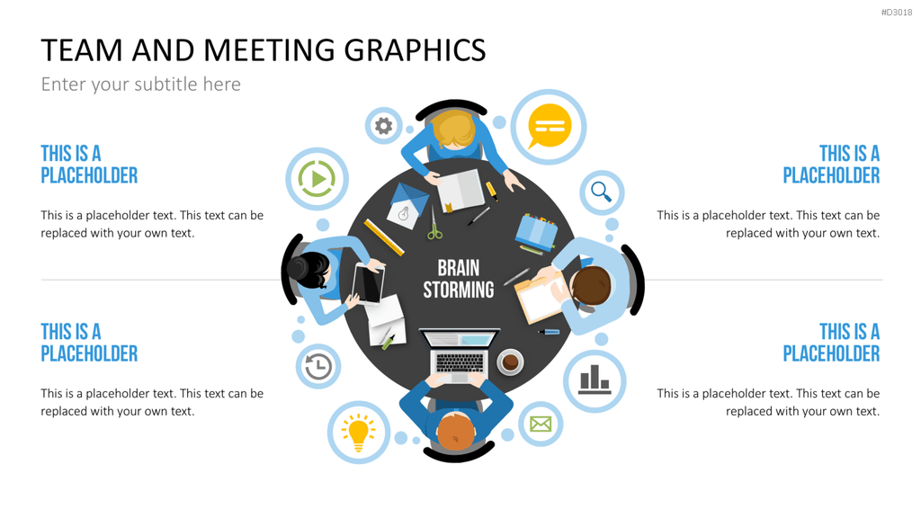 Team and Meeting Graphics PowerPoint-Vorlage