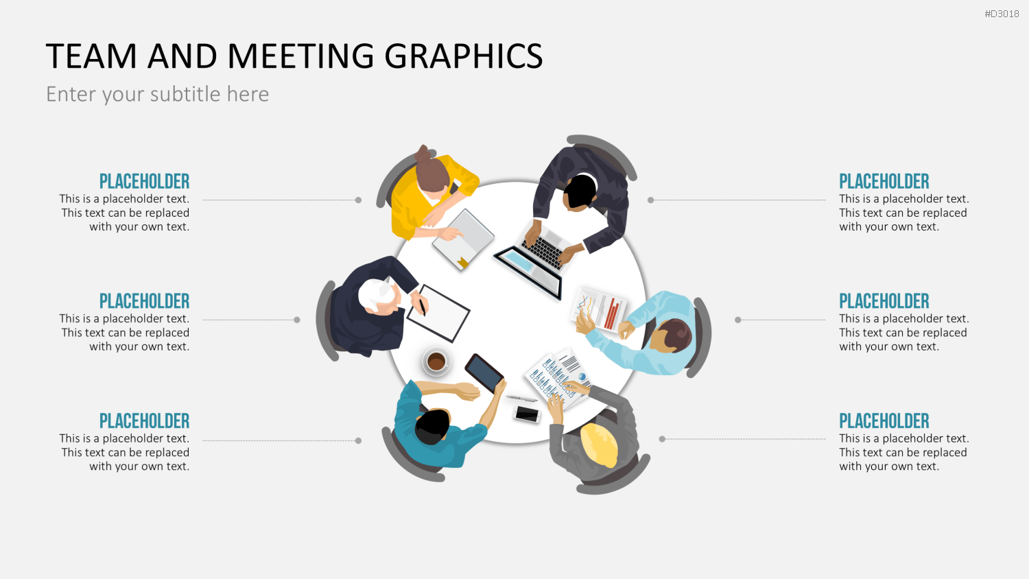 Team and Meeting Graphics PowerPoint-Vorlage