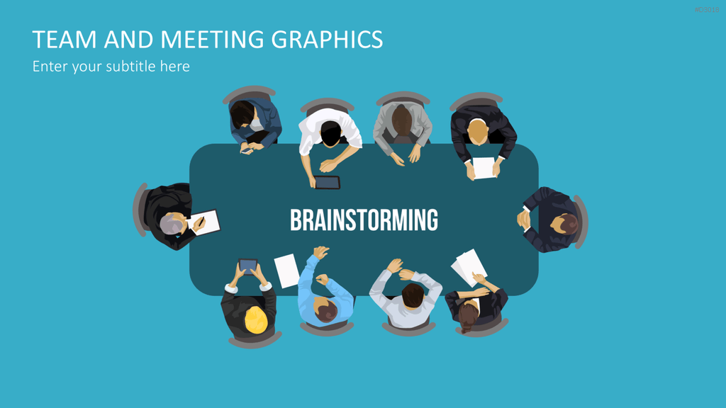 Team and Meeting Graphics PowerPoint-Vorlage