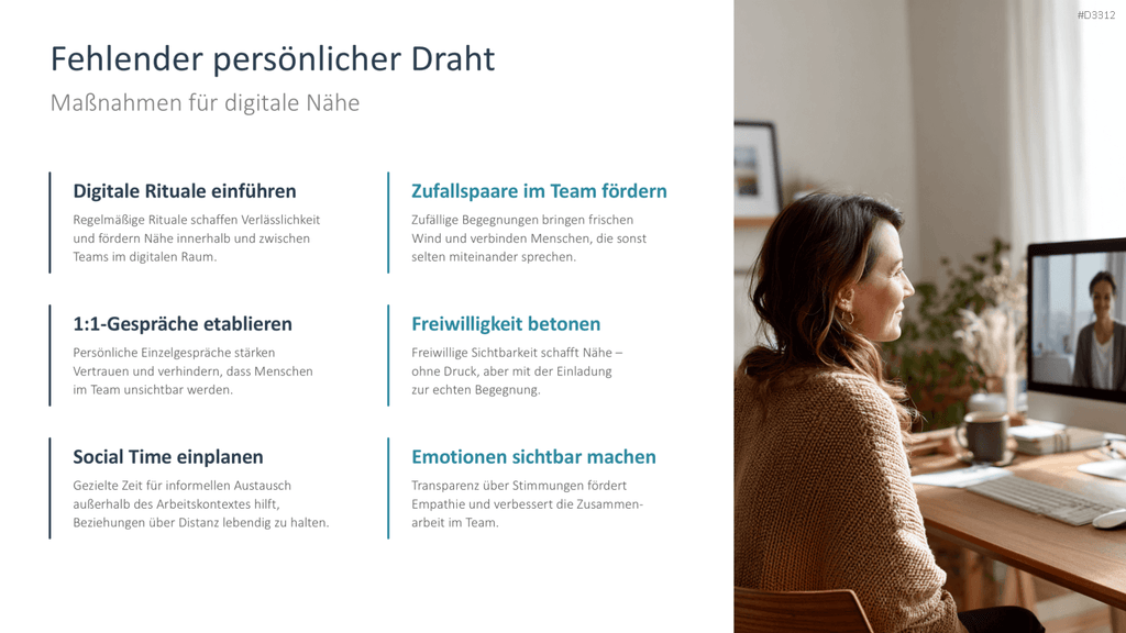 Frau Videokonferenz, PowerPoint Präsentation