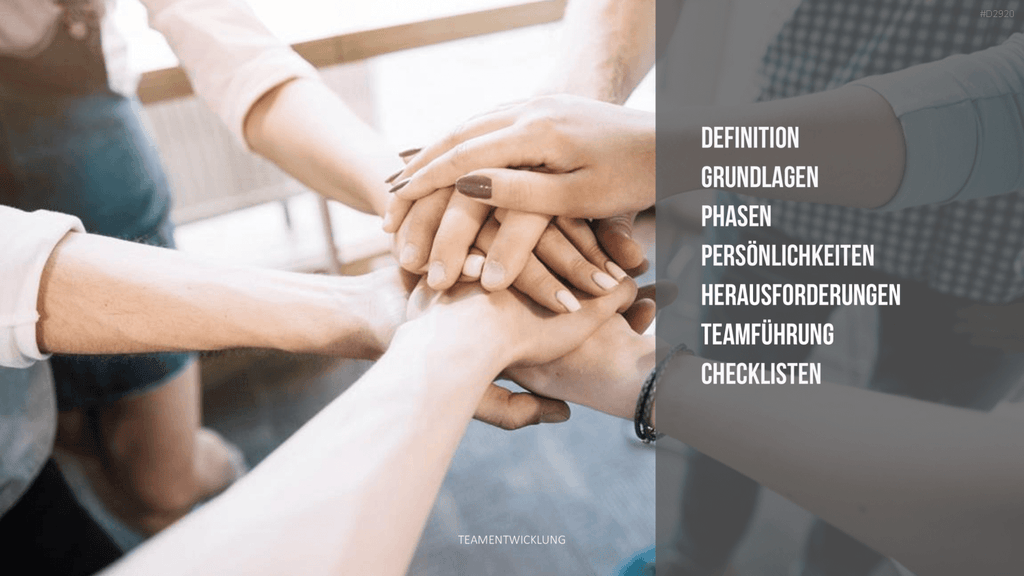 Teamentwicklung PowerPoint-Vorlage
