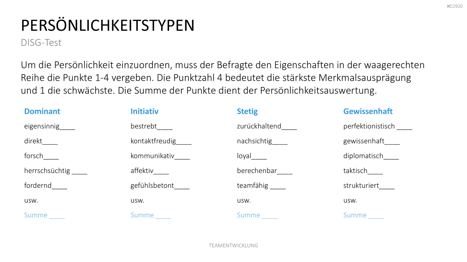 Teamentwicklung PowerPoint-Vorlage