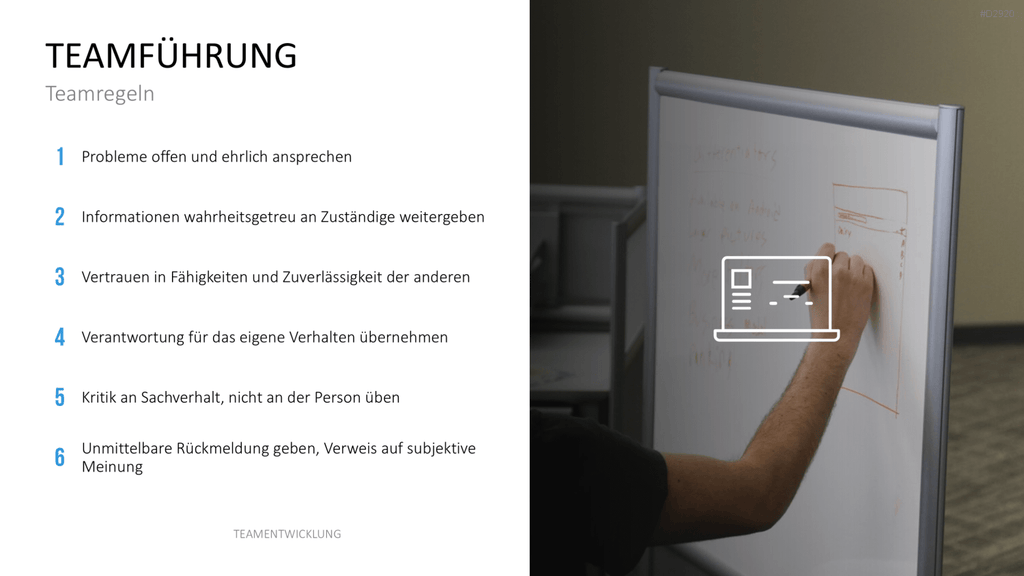 Teamentwicklung PowerPoint-Vorlage